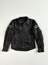 Vintage Komine Black Denim Mesh Riding Jacket PADDED (S)