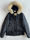 Berman’s The Leather Experts Hooded Leather Jacket Women’s (M)