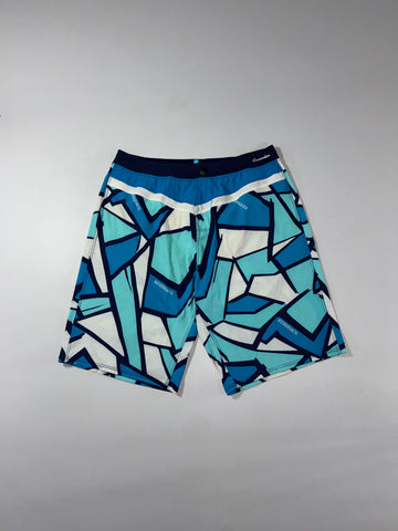 Sunseeker Australia Blue Geometric Board Shorts (W:33) (L:21)