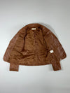 On & On | Tan Brown Leather Blazer Women’s (Xxs)