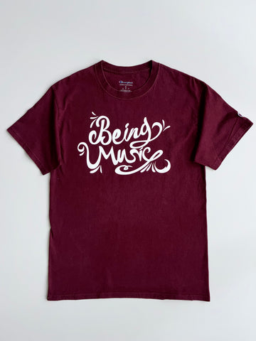 Champion “Being Music” Graphic Tee - Maroon (S/M)