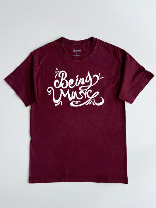 Champion “Being Music” Graphic Tee - Maroon (S/M)