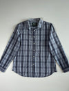 Roots Canada Grey Plaid Flannel Shirt (XL)