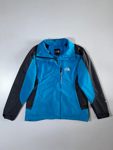 The North Face Gore-Tex Shell Jacket Blue & Black Zip-Up Outdoor (M)