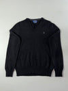 Polo Ralph Lauren Black V-Neck Sweater – (S)
