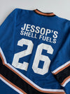 Vintage 90s Trimark Screaming Eagle Hockey Jersey – Blue & Copper(2XL)