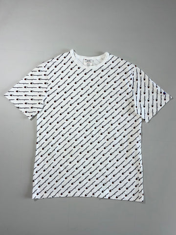 Champion Heritage All-Over Logo T-Shirt - White (2XL)