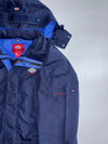 Dickies Since 1922 Navy Hooded Rain Jacket Blue Lined (M)