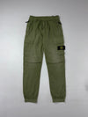 Stone Island Olive Green Cargo Jogger Pants with Compass Badge (W:31) (L:41)
