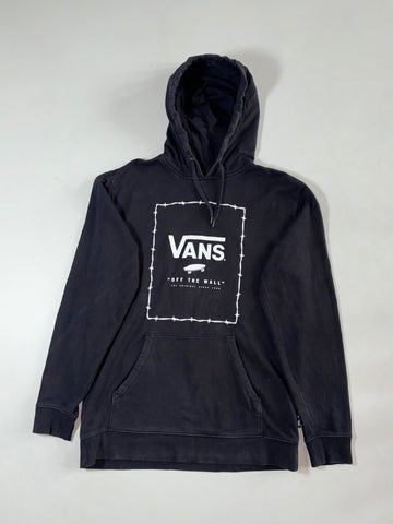 Vintage Vans Black Off The Wall Graphic Hoodie (M)