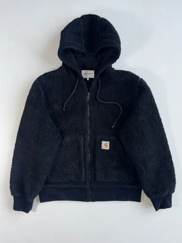 Carhartt WIP Sherpa Fleece Zip Hoodie Black (Xl)