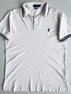 Polo Ralph Lauren White Custom Slim Fit Polo T-Shirt (M)