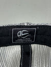 AMD Tech Embroidered Logo Black & White Mesh Trucker Cap (Adjustable)