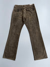 Vintage Levi’s-Style Denim Jeans | Faded Olive Brown Wash (W-36,L-48)