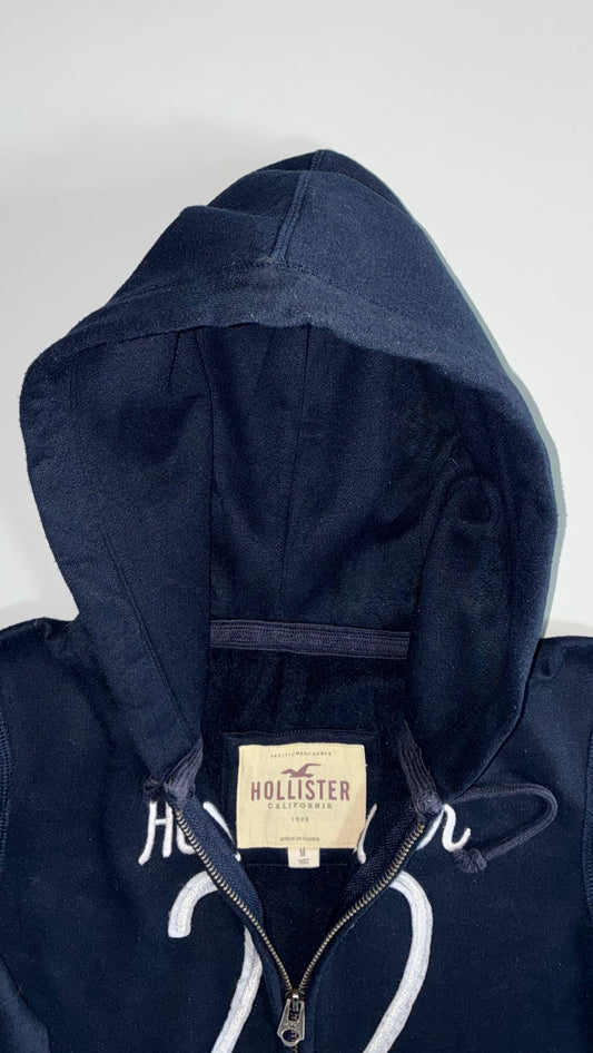 Hollister California Full-Zip Hoodie “22” Graphic –l Navy (XS)