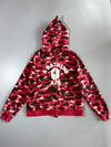 BAPE Red Camo College Full-Zip Hoodie (M)