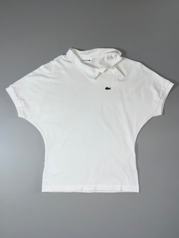 Lacoste White Piqué Cotton Polo Shirt women's (M)