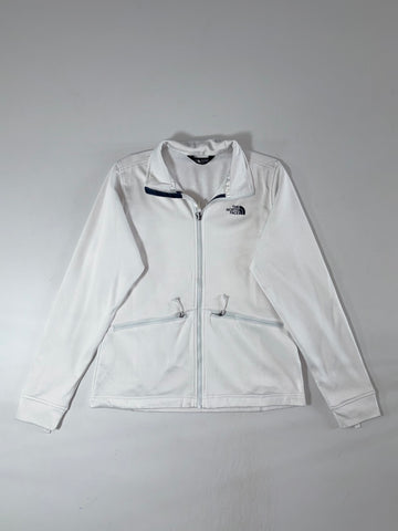 The North Face Women's White Fleece-Lined Full-Zip Jacket (S)