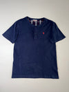 U.S. Polo Assn. Plaid-Trim Henley T-Shirt – Navy (2XL)