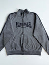 Lonsdale London Grey Full Zip Track Jacket – Embroidered Logo – (2XL)