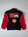 Marlboro Ferrari F1 Racing Jacket Black Red Fully Embroidered Patches (L)
