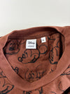 Disney x Next | Mickey Sketch All Over Print Sweatshirt Brown | (XL)