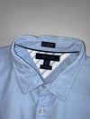 Tommy Hilfiger | Sky Blue Micro Check 80’s 2-Ply Shirt (XL)