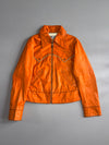 Amisu Metallic Orange  Leather Western Jacket (S)