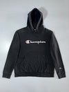 Champion Script Logo Hoodie Black (XL)