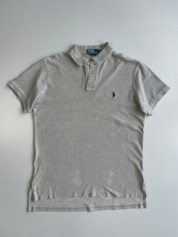 Polo by Ralph Lauren Custom Fit Polo Shirt – Grey Marl (M/L)