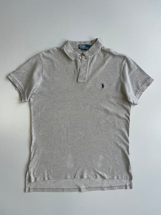 Polo by Ralph Lauren Custom Fit Polo Shirt – Grey Marl (M/L)