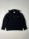 Lacoste Fuzzy Knit Quarter Zip Sweater  (S)