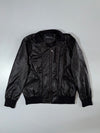 Emporio Armani Black Ribbed-Trim Bomber Jacket – Size (L)
