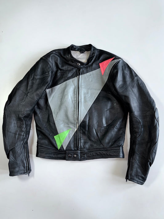 Vintage Premium Riding Gare Motorcycle Racing Jacket with Back Protection (S)