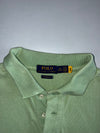 Polo Ralph Lauren Custom Fit Pique Polo Shirt — Mint Green with Pink Pony (S)
