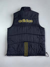 Adidas Vintage Puffer Vest Black/Yellow Back Logo (L/XL)