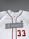 Firecrackers #33 Game-Used Softball Baseball Jersey (S)