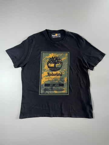 Timberland Camo Graphic Logo Tee — Black (2XL)