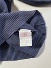 Lacoste Navy Blue Full Zip Cotton Knit Sweater (XL)