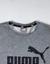 Puma Grey Big Logo Crewneck Sweatshirt – (L)
