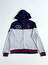 Polo Ralph Lauren Big Pony RL Athletic Division Zip Hoodie – Navy x Grey (S)
