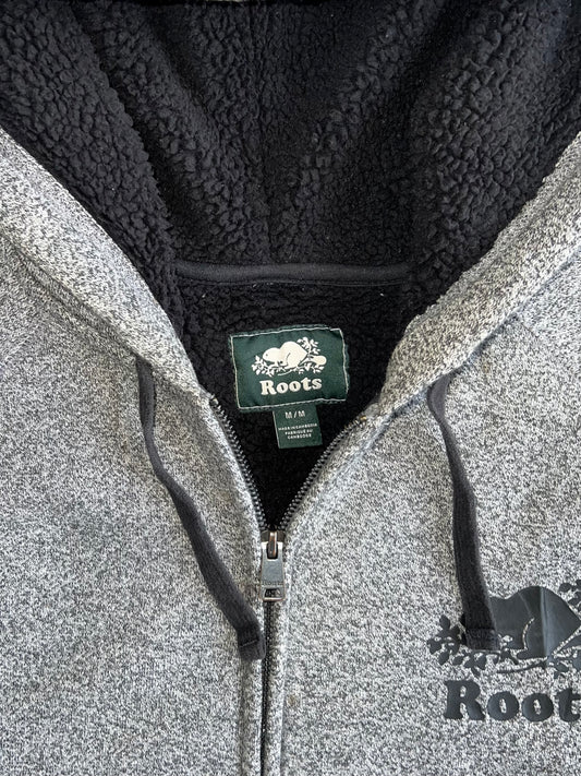 Roots Canada Sherpa-Lined Full-Zip Hoodie (L)