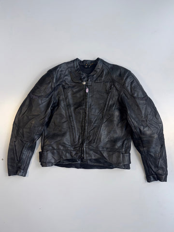 ZUltra Premium First Gear Original Pure Heavy Leather Jacket Heavily Padded (RARE) (M)