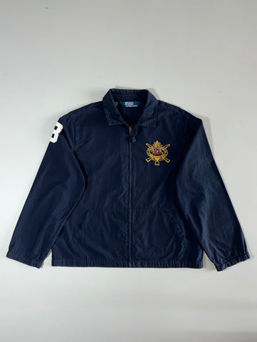 Polo Ralph Lauren Crest Harrington Embroidered Jacket Navy ,(L/XL)