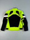Riding Tribe Hi-Vis Neon Mesh Motorcycle Jacket Neon Yellow/Black, Reflective, (S)