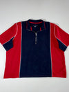 Tommy Hilfiger | Colorblock Quarter Zip Polo Red Navy | (2XL)