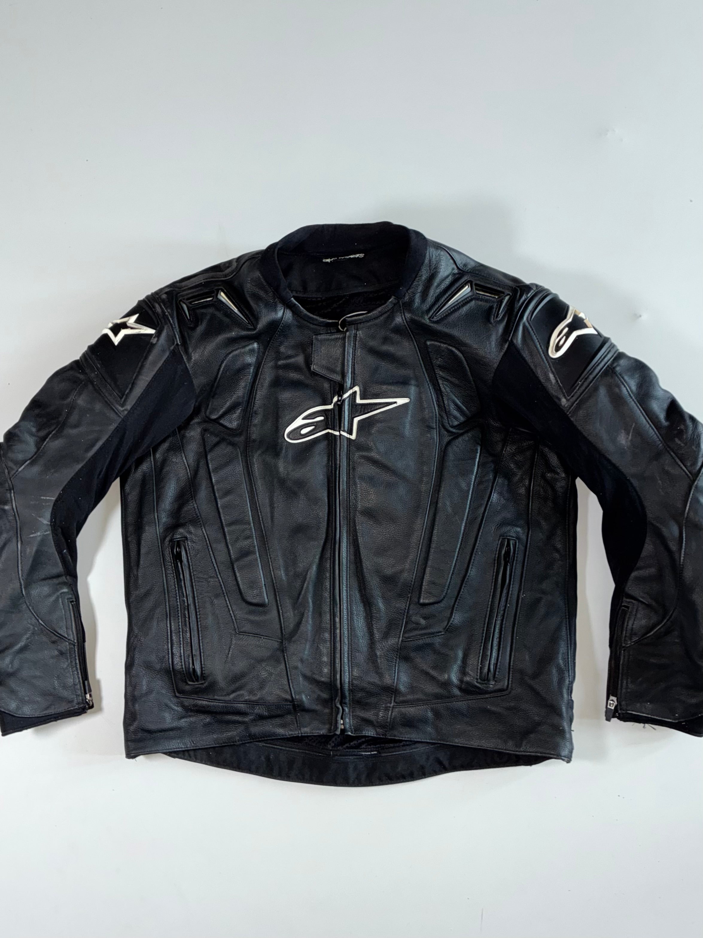 Alpinestars Armored Cowhide Leather Motorcycle Racing Jacket