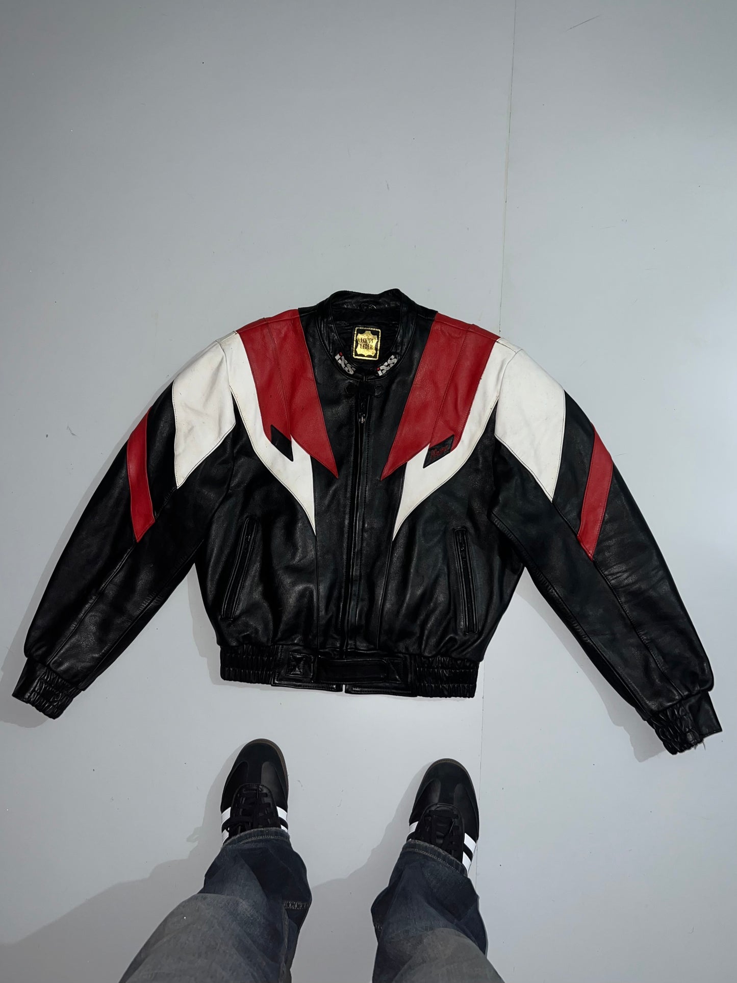 ZSuper Premium Original Leather Racing Jacket (RARE FIND) (M/L)
