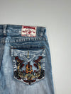 True Religion “Billy” Embroidered Jeans (W:38|L:42)