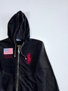 Polo Ralph Lauren USA Flag Big Pony Zip Hoodie Embroidered logo (S)